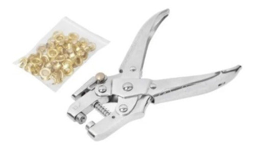Alicate Para Ojetillo Tactix Con 50 Ojetillos 6 Mm