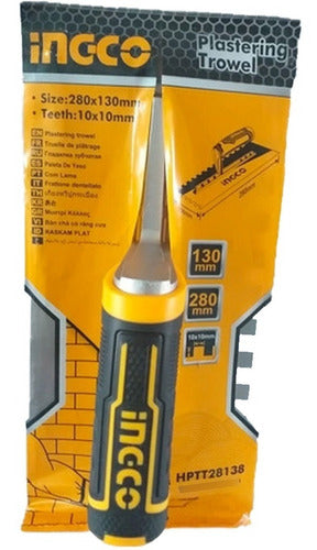 Llana Dentada Ingco 280x130 Mm 10 Dientes Por Pulgada