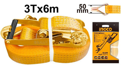 Eslinga 3 Toneladas 50mm X 10m Amarilla Ingco