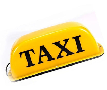 Letrero De Taxi Amarillo Luminoso Para Techo Imantado