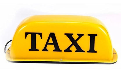 Letrero De Taxi Amarillo Luminoso Para Techo Imantado