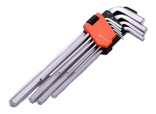 Set Llaves Allen Hexagonal 9 Piezas Harden 1,5 Mm - 10mm