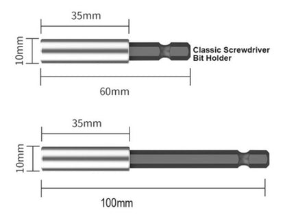 Pack 2 Puntas Magnetica Extension Bit  Larga - Corta Harden