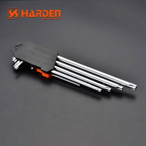 Set Llaves Torx 9 Piezas Harden T10-t50