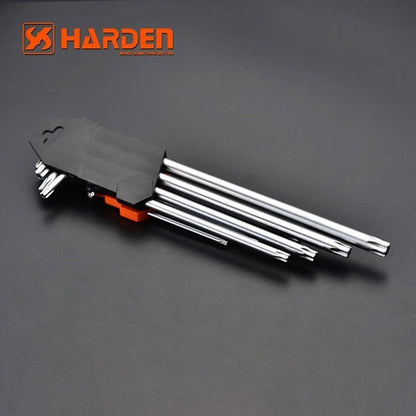 Set Llaves Torx 9 Piezas Harden T10-t50