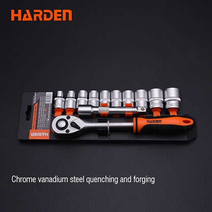 Set De Dados Con Chicharra 1/2 Harden 12 Piezas Pro