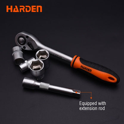Set De Dados Con Chicharra 1/2 Harden 12 Piezas Pro