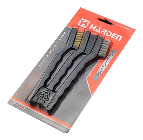 Set 3 Cepillos Limpieza Asado Horno Hogar Oxido Auto Harden