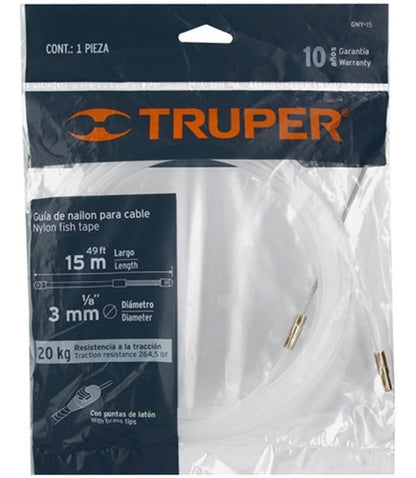 Guia P/electricista Truper De Nylon 15 Mt Gny-15