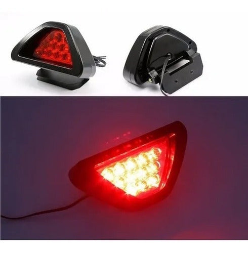 Luz De Freno Tercer Stop Auxiliar Triangular Led Roja Eficaz
