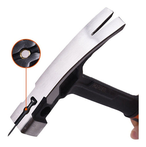 Martillo Acero Forjado Fibra De Vidrio 16oz Imantado Harden
