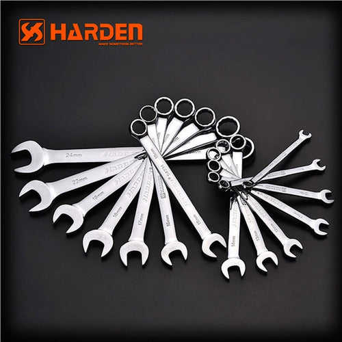 Set Llaves Punta Corona 14pzs. Harden Cr-v De 8 Hasta 24 Mm