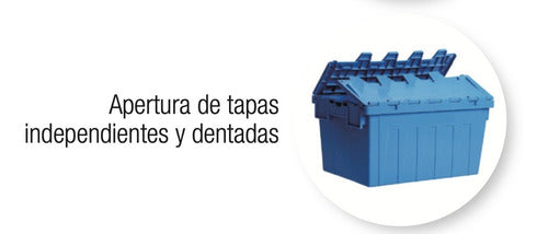 Caja Organizador Tapa Bisagrada Alta Resistencia 62 Lt 4 Und