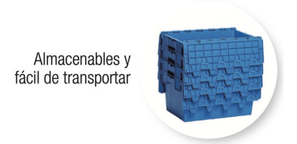 Caja Organizador Tapa Bisagrada Alta Resistencia 62 Lt 4 Und