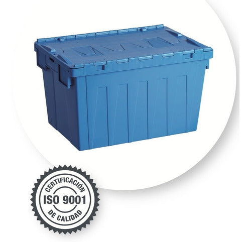 Caja Organizador Tapa Bisagrada Alta Resistencia 62 Lt 4 Und