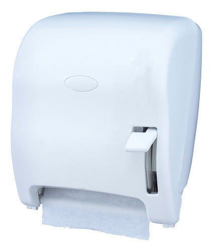 Dispensador De Toallas Con Palanca Smart Blanco Tecnopapel