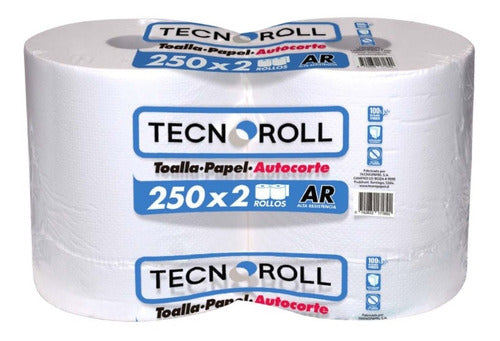 Toalla Papel Jumbo Alta Resistencia 250 Mt X 2 Rollos