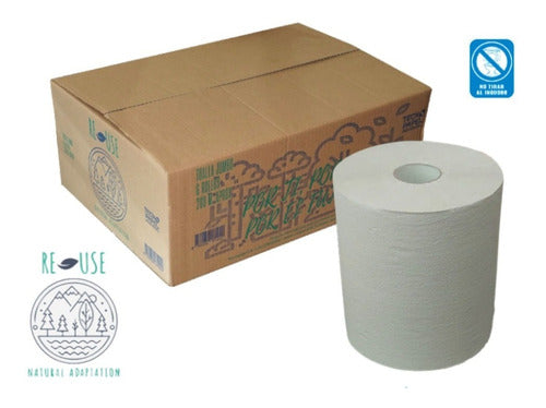 Toalla Jumbo Ecologica 200 M X 6 Rollos