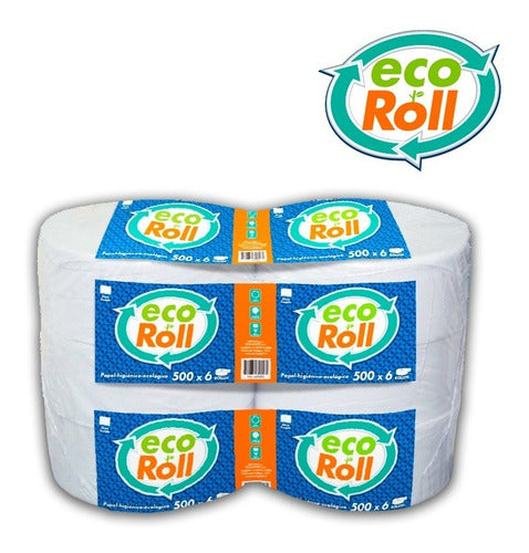 Papel  Higienico Jumbo 500 M X 6 Rollos Ecologico