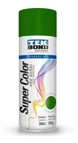 Pintura Spray Super Color Verde Tekbond 350 Ml