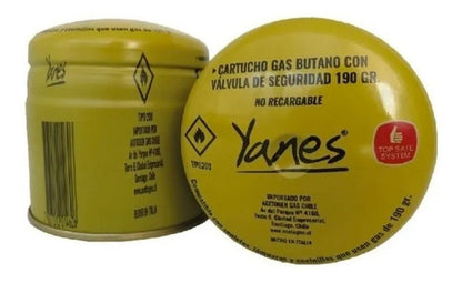 Soplete Gas Yanes C/metal C/piezo Y 2 Cartucho Butano 195gr