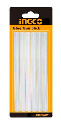 Barras Silicona 6 Piezas 1,2x20cm Ingco