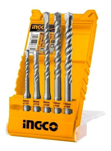 Juego Brocas Sds Plus (5pcs) Ingco Akd2052
