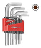 Juego Llaves Allen 1.5-10 Mm 9 Pzas Force 5093