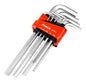 Juego Llaves Allen 1/16 -3/8 , 9 Pzs Larga (5093ls) Force
