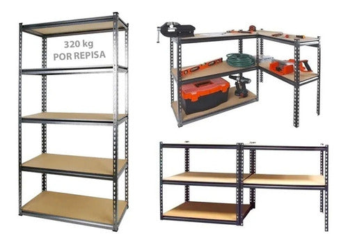 Estante Metal Organizador De Herramientas 5 Bandejas Tactix