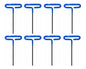 Llave Allen Eklind Tipo T 9 L. 2-10mm 8 Pz