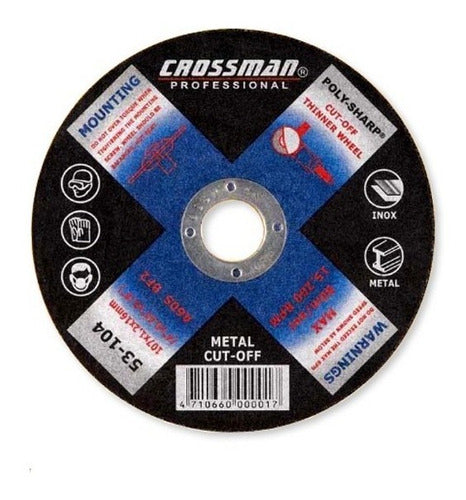 Disco Cortar Crossman 180 X 1,6 X 22,2 Mm