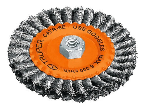 Escobilla Truper Circular Entref. 6pulga Para Esmeril Eje5/8