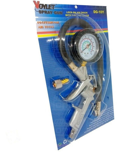 Inflador Voylet # Dg-10y Con Medidor De Presion