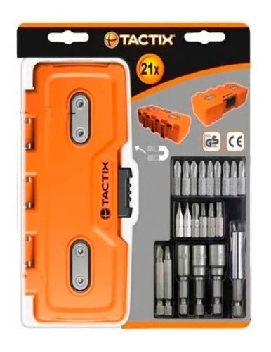 Punta Y Adaptador Tactix # 418321 Jgo.21 Pzas.caja Magnética