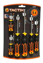 Atornillador Tactix Punta Plana Juego 6 Piezas