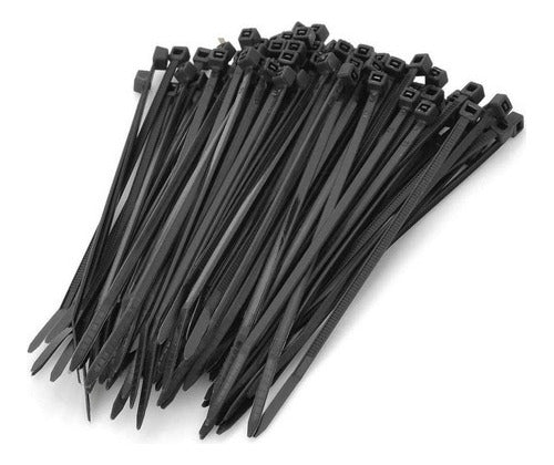 Bolsa Amarras Plásticas Negra Tactix 100mm (100pzas)