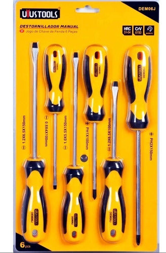 Set De Atornilladores Punta Imantada 6 Pcs - Uyustools