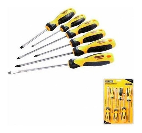 Set De Atornilladores Punta Imantada 6 Pcs - Uyustools