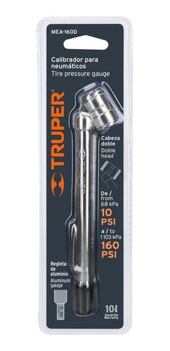 Medidor De Presion Truper Cabeza Doble 160 Lbs