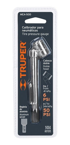 MEDIDOR DE PRESION TRUPER CABEZA DOBLE 50 LBS