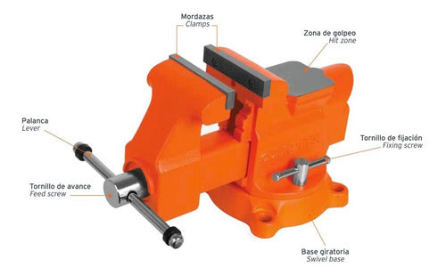 Tornillo Banco Industrial Truper Capacidad 4