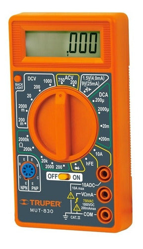 Multitester Digital Truper Casero # Mut-830