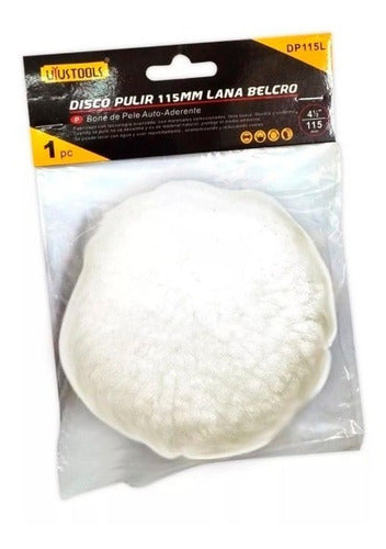 Disco Pulir 115mm 4 1/2 PuLG Lana Belcro Uyustools