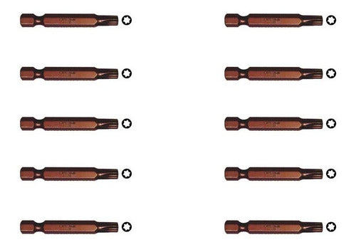 Punta Crossman Magnet. Torx T-15 1/4 X50mm (10 Uni.)