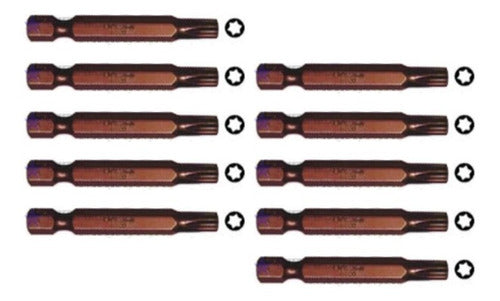 Punta Crossman Magnet. Torx T-40 1/4 X50mm  (10 Uni.)