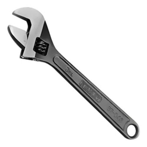 Llave Francesa Stanley Negra 8''