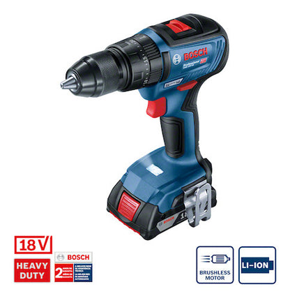 Taladro Perc/atornill Bosch 18v Gsb 18v-50 Ec + 2 Bat + Carg