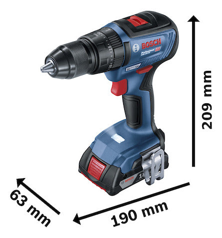 Taladro Perc/atornill Bosch 18v Gsb 18v-50 Ec + 2 Bat + Carg