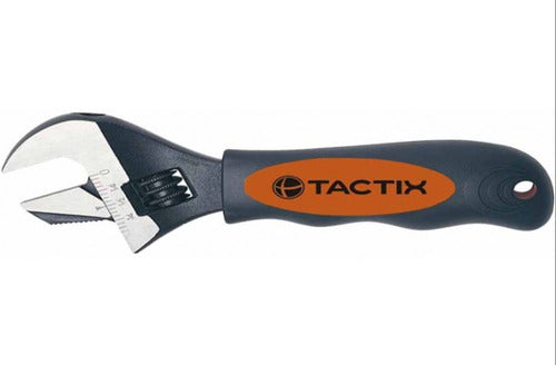 Llave Francesa Tactix C/boca Recta Y Dentada